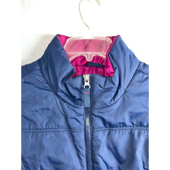 AEROPOSTALE Puffer Vest Navy Blue and Fuchsia Purple‎ Polyfill Women's S Small - Picture 3 of 7